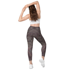 Comfortable athletic leggings with Enchanted Pupil pattern and pockets.