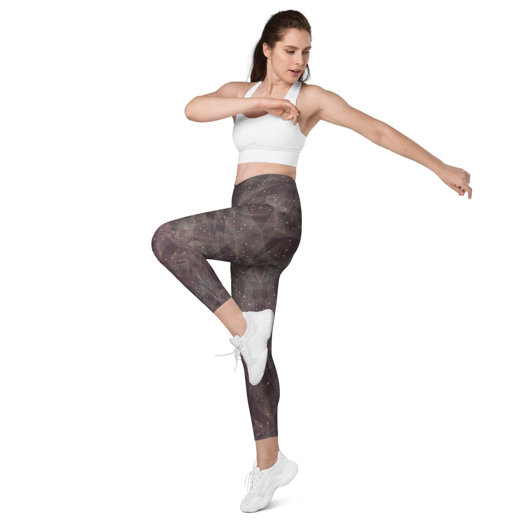 High-waisted Enchanted Pupil leggings with crossover detail.
