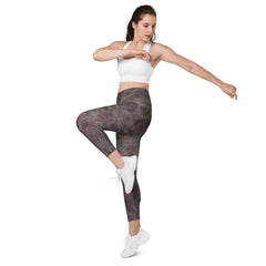 High-waisted Enchanted Pupil leggings with crossover detail.