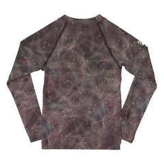 Group of children in enchanted pupil portraits rash guards smiling.