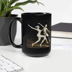 Enchanting Balletic Fashion Black Glossy Mug - Beyond T-shirts