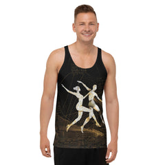 Sophisticated balletic fashion men's tank top for a sleek look.