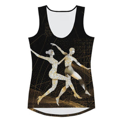 Elegant Balletic Fashion Sublimation Tank Top on Model