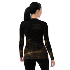 Stylish Protective Balletic Fashion Rash Guard for Women