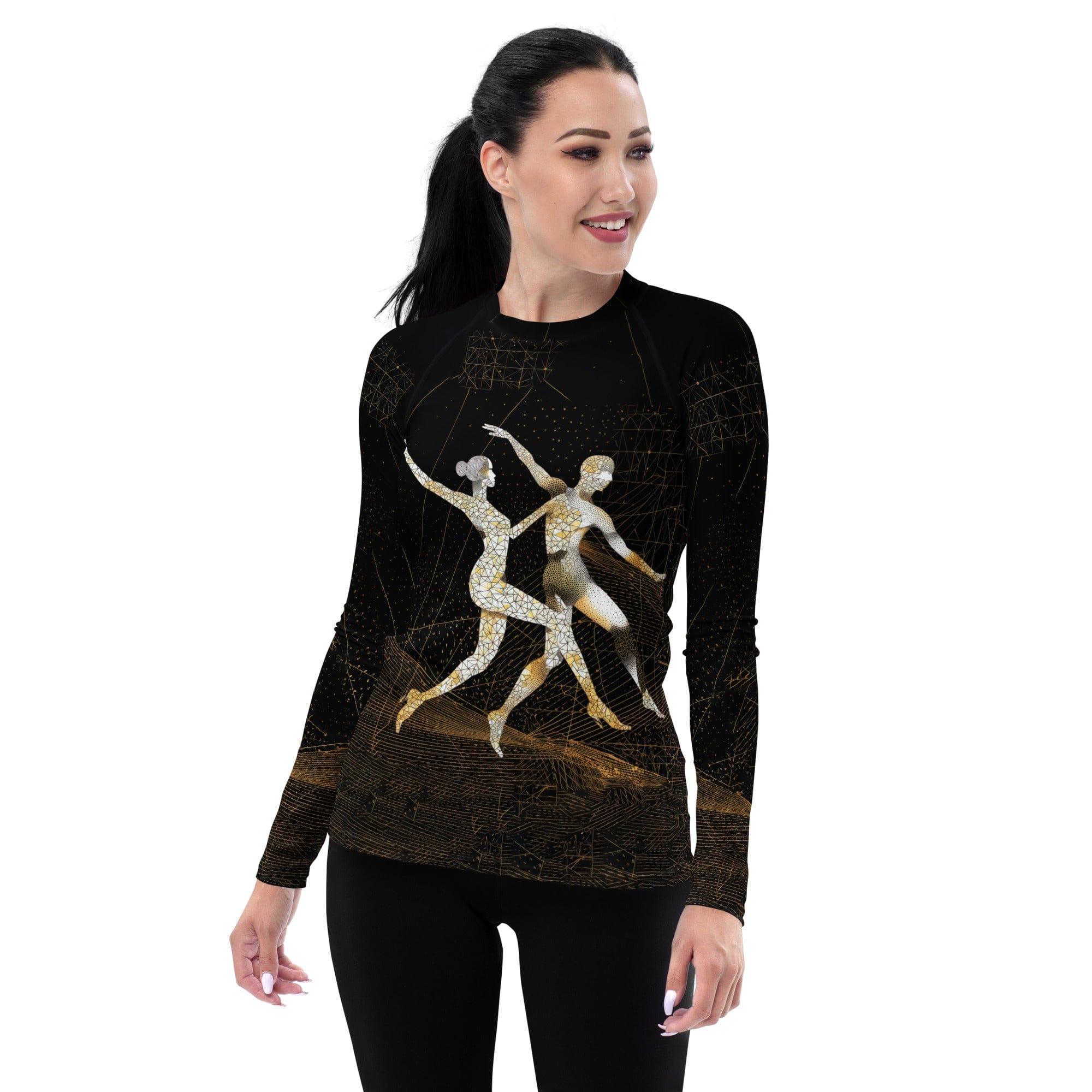 Women's Enchanting Rash Guard with Balletic Inspired Fashion