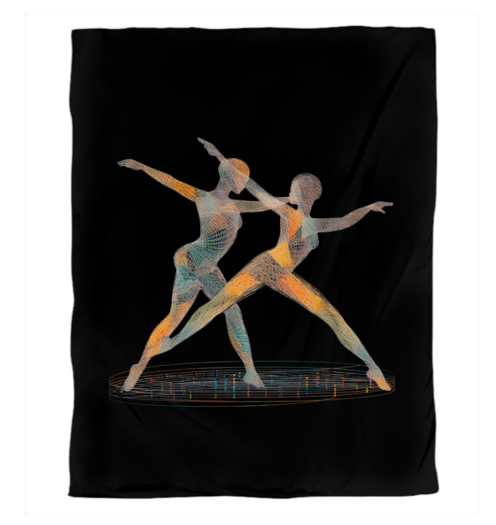 Elegant Enchanting Dance of Women Duvet Cover for sophisticated bedroom aesthetics.