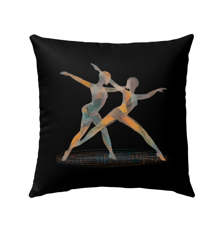 Enchanting Dance Of Women Outdoor Pillow - Beyond T-shirts