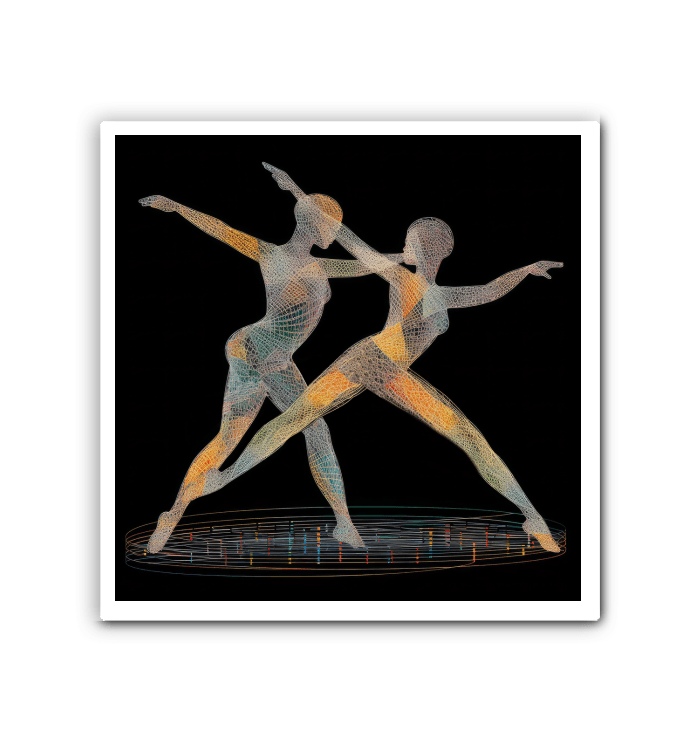 Enchanting Dance Of Women Wrapped Canvas - Beyond T-shirts