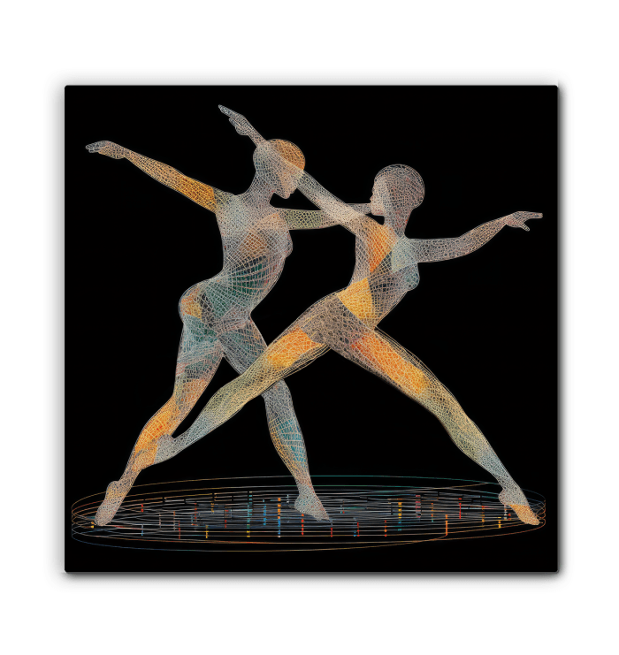 Enchanting Dance Of Women Wrapped Canvas - Beyond T-shirts