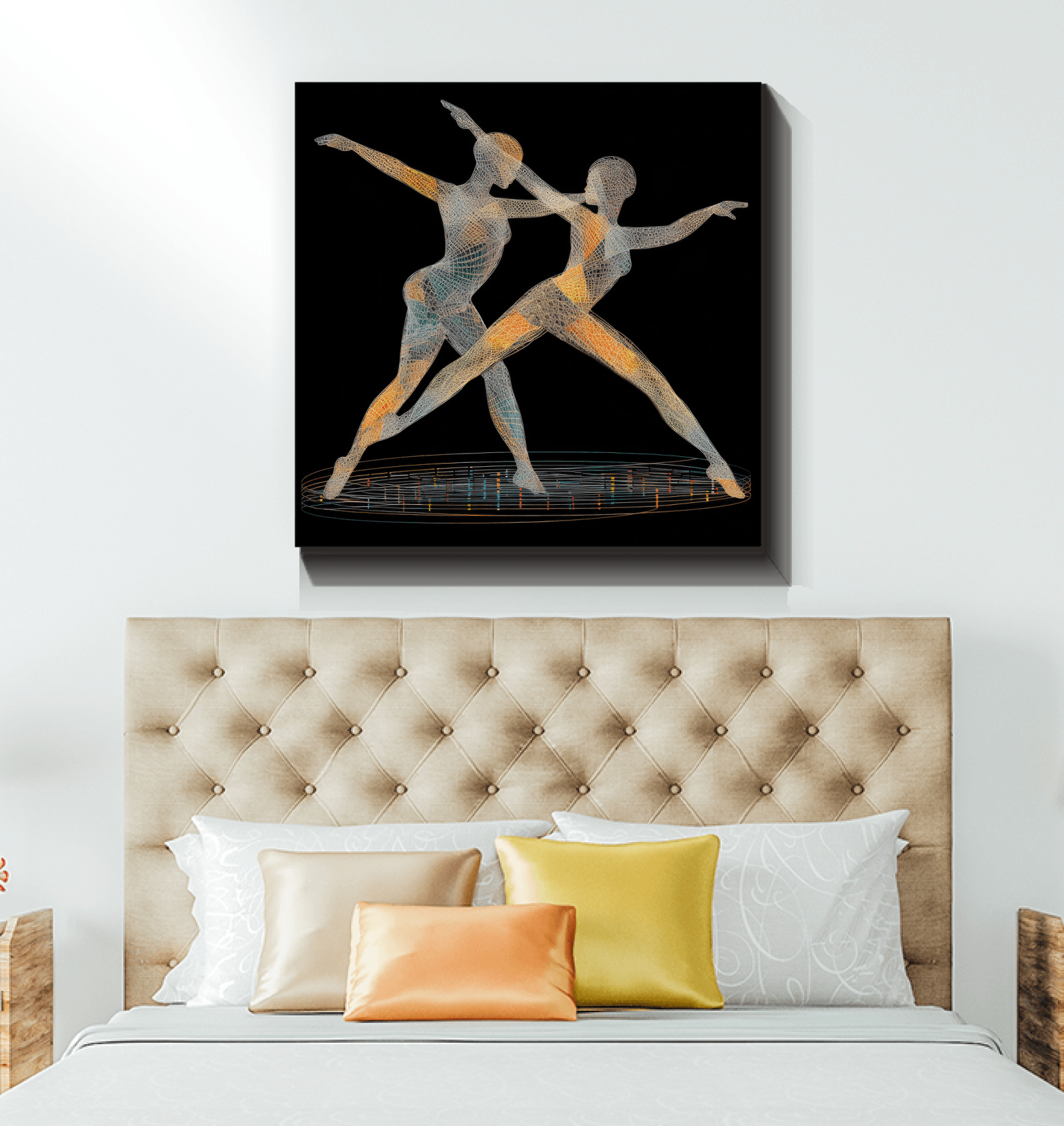 Enchanting Dance Of Women Wrapped Canvas - Beyond T-shirts