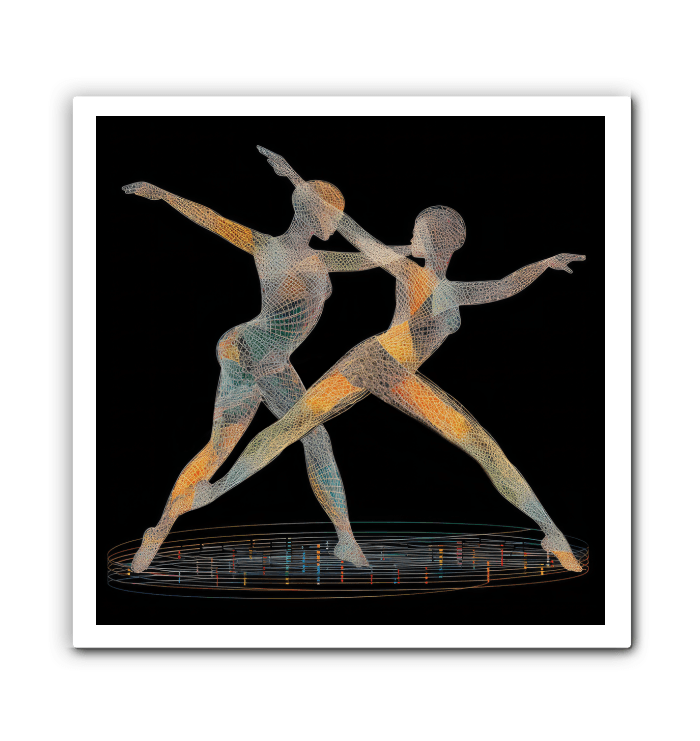 Enchanting Dance Of Women Wrapped Canvas - Beyond T-shirts