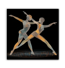 Enchanting Dance Of Women Wrapped Canvas - Beyond T-shirts