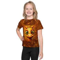 Soft and comfortable Enchanting Giraffe kids T-shirt for everyday wear.