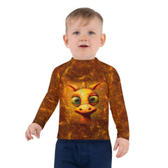 Enchanting Giraffe Glimmers Rash Guard Front View