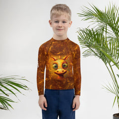 Enchanting Giraffe Glimmers Rash Guard Side View