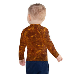 Kids' Sun Protective Swim Shirt with Giraffe Design