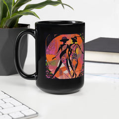 Durable and stylish Enraptured Balletic black mug, ideal for coffee and tea enthusiasts.