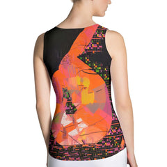 Sophisticated sublimation cut & sew tank top showcasing balletic design.