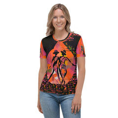 Elegant Enraptured Balletic Style T-shirt for Women in a casual setting.