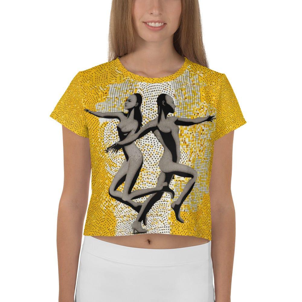 Enraptured Woman's Dance Style All-Over Print Crop Tee - Beyond T-shirts