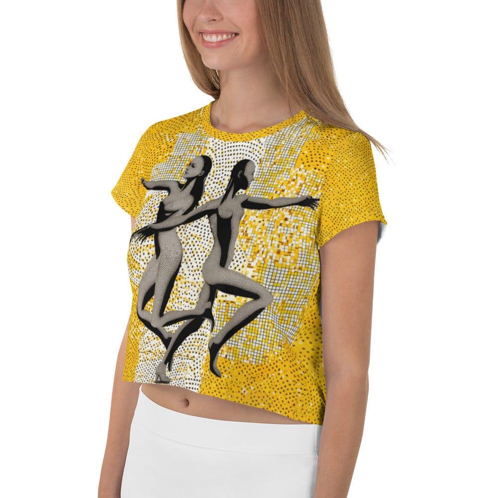 Enraptured Woman's Dance Style All-Over Print Crop Tee - Beyond T-shirts