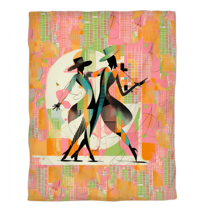 Elegant Enraptured Dance Form Duvet Cover depicting women in motion for stylish bedroom.