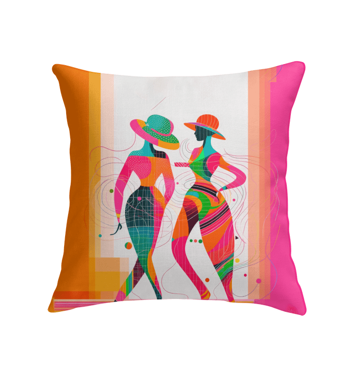 Stylish Balletic Fashion Pillow enhancing modern home decor ambiance.