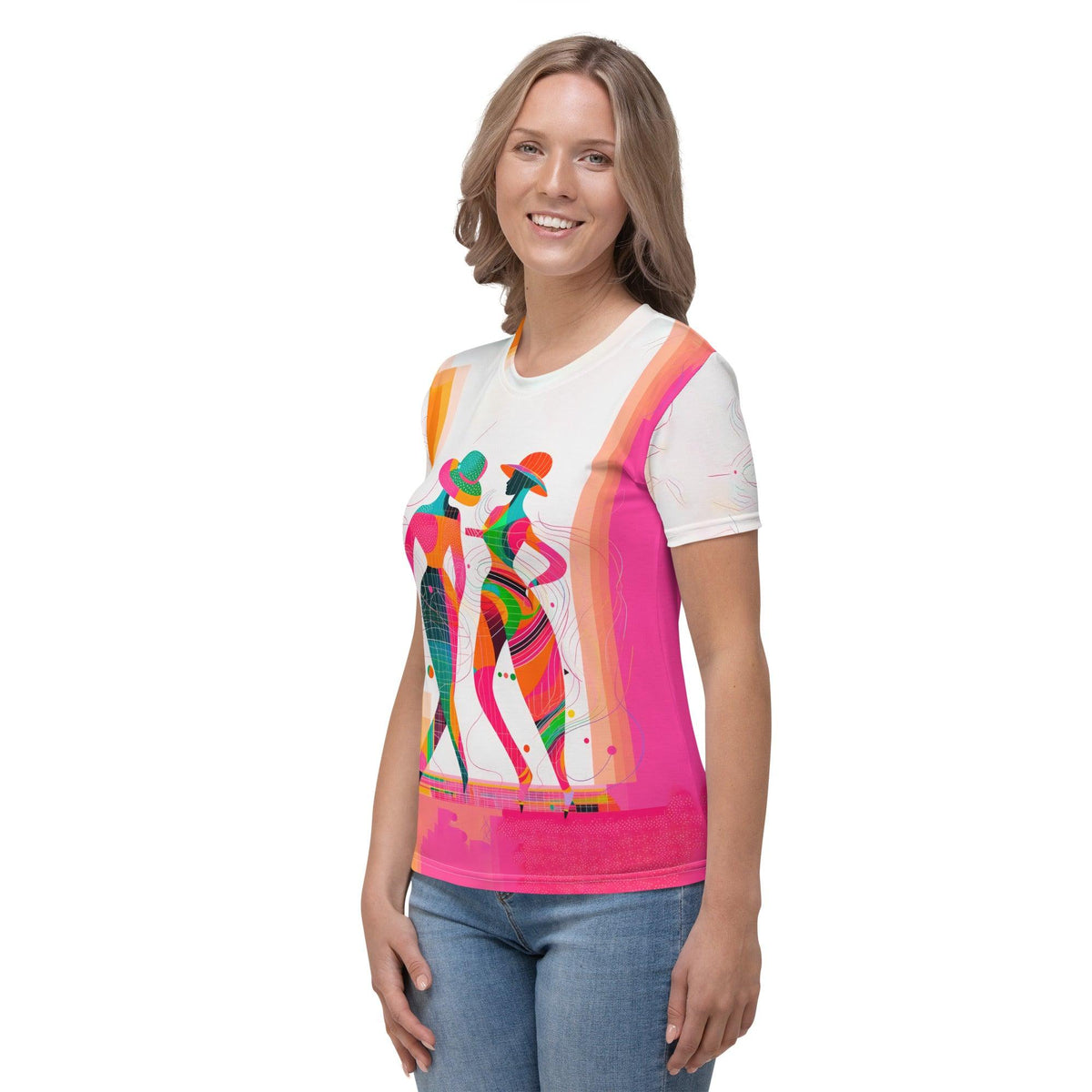 Women's Ethereal Balletic Fashion T-Shirt styled for casual wear.