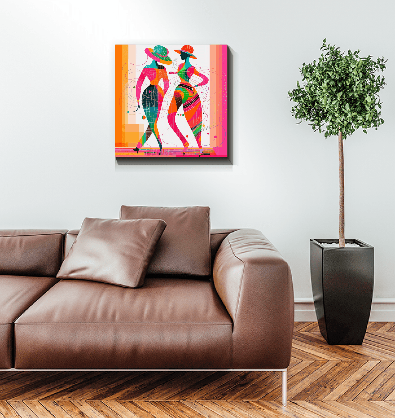 Ethereal Balletic Fashion canvas art piece