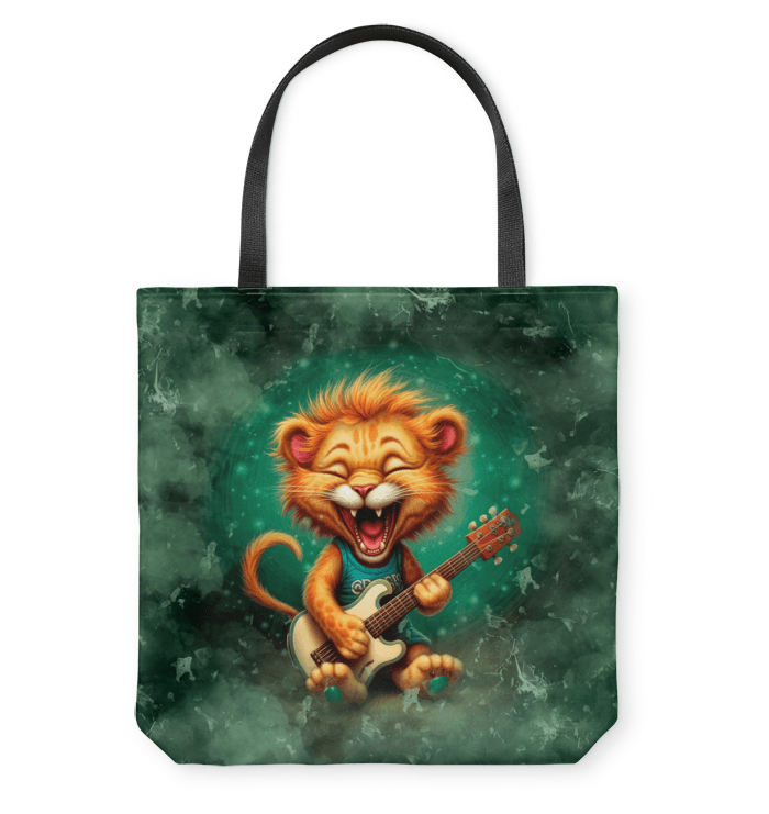 Stylish woman carrying the Ethereal Feline Beauties Basketweave Tote Bag, highlighting its versatility and design.