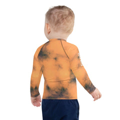 Close-Up of the Ethereal Kids Rash Guard Fabric Quality.