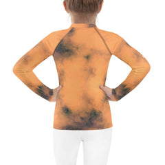 Front View of Ethereal Beauties Kids Rash Guard Design.