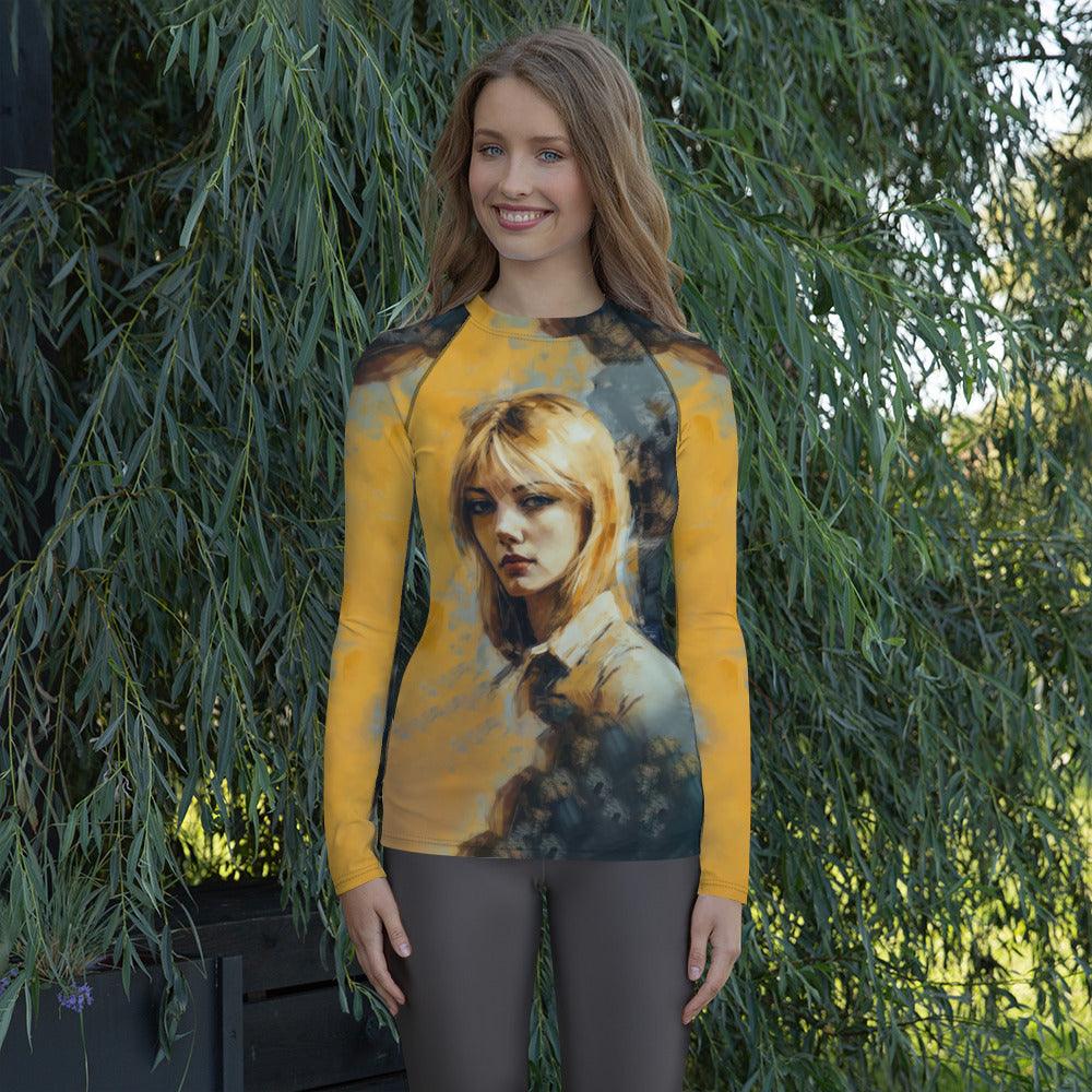 Ethereal Melodies Women's Rash Guard - Beyond T-shirts