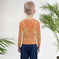 Ethereal Youthful Gazes Rash Guard under the sun, showcasing UV protection.