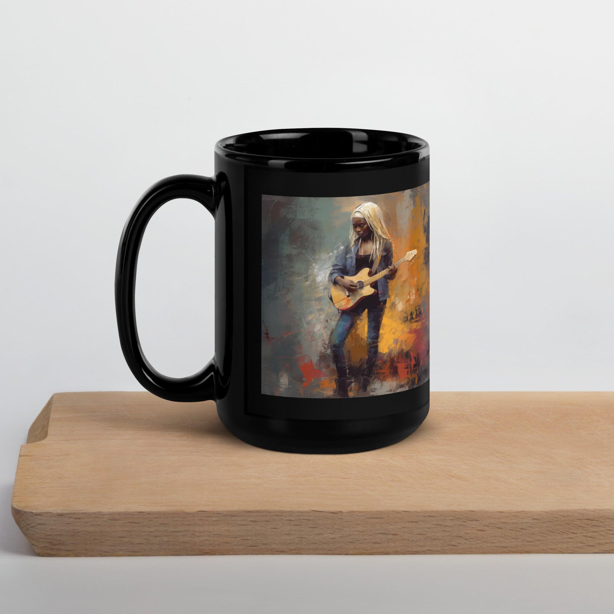 Experimental Soundwave Black Glossy Mug - Beyond T-shirts