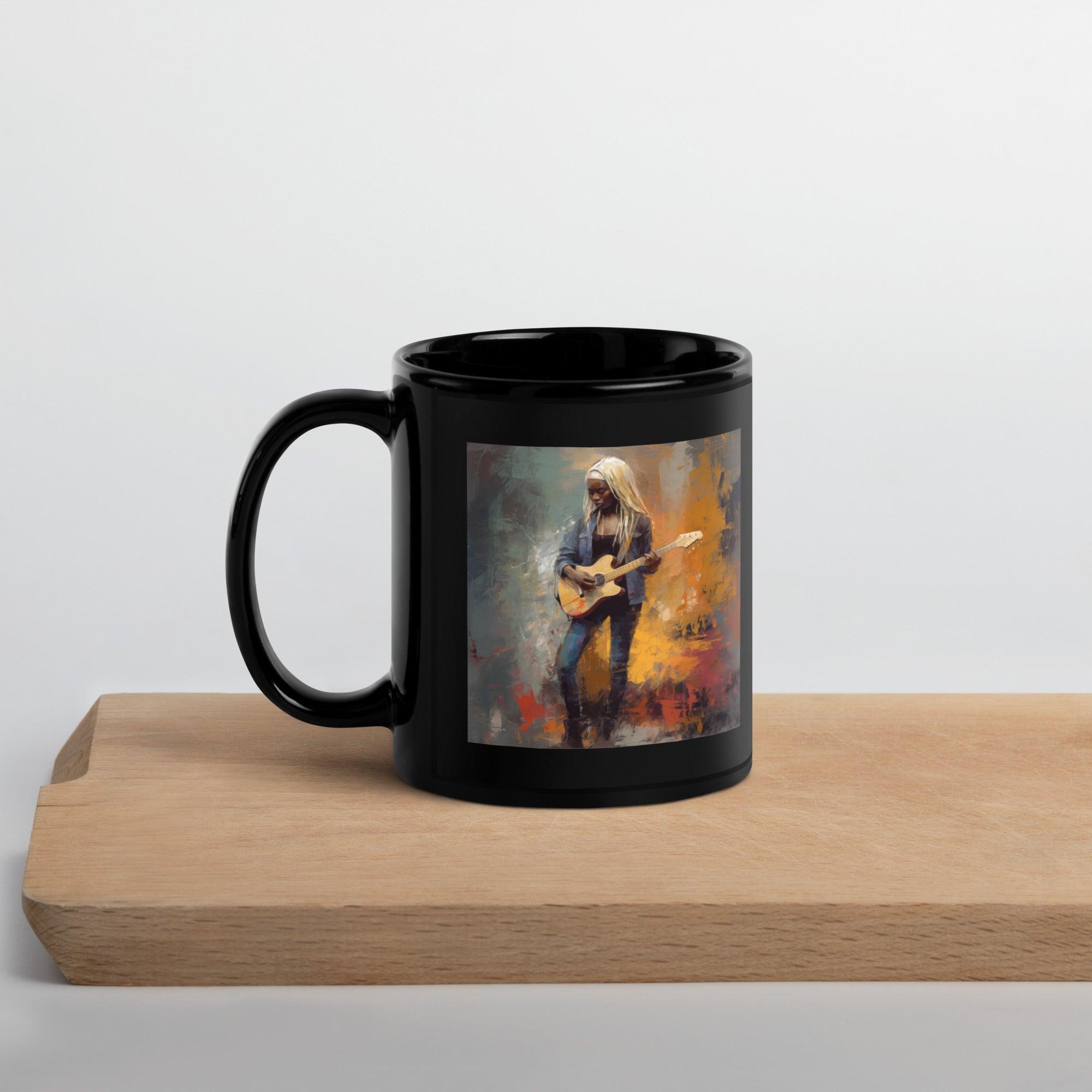 Experimental Soundwave Black Glossy Mug - Beyond T-shirts