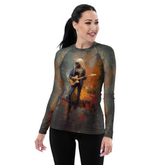 Experimental Soundwaves Women's Rash Guard - Beyond T-shirts