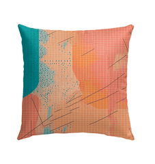 Detailed view of Expressive Balletic Fashion pillow fabric and texture