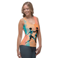 High-quality Cut & Sew Tank Top in Expressive Balletic Fashion theme