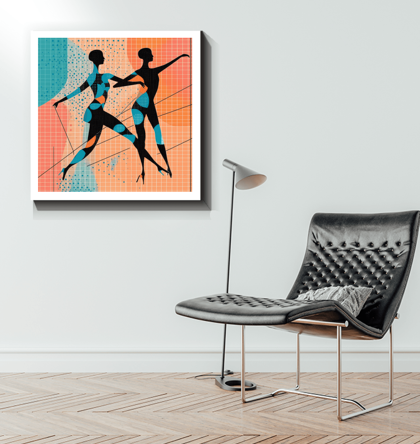 Ballet-themed canvas art for elegant home decor