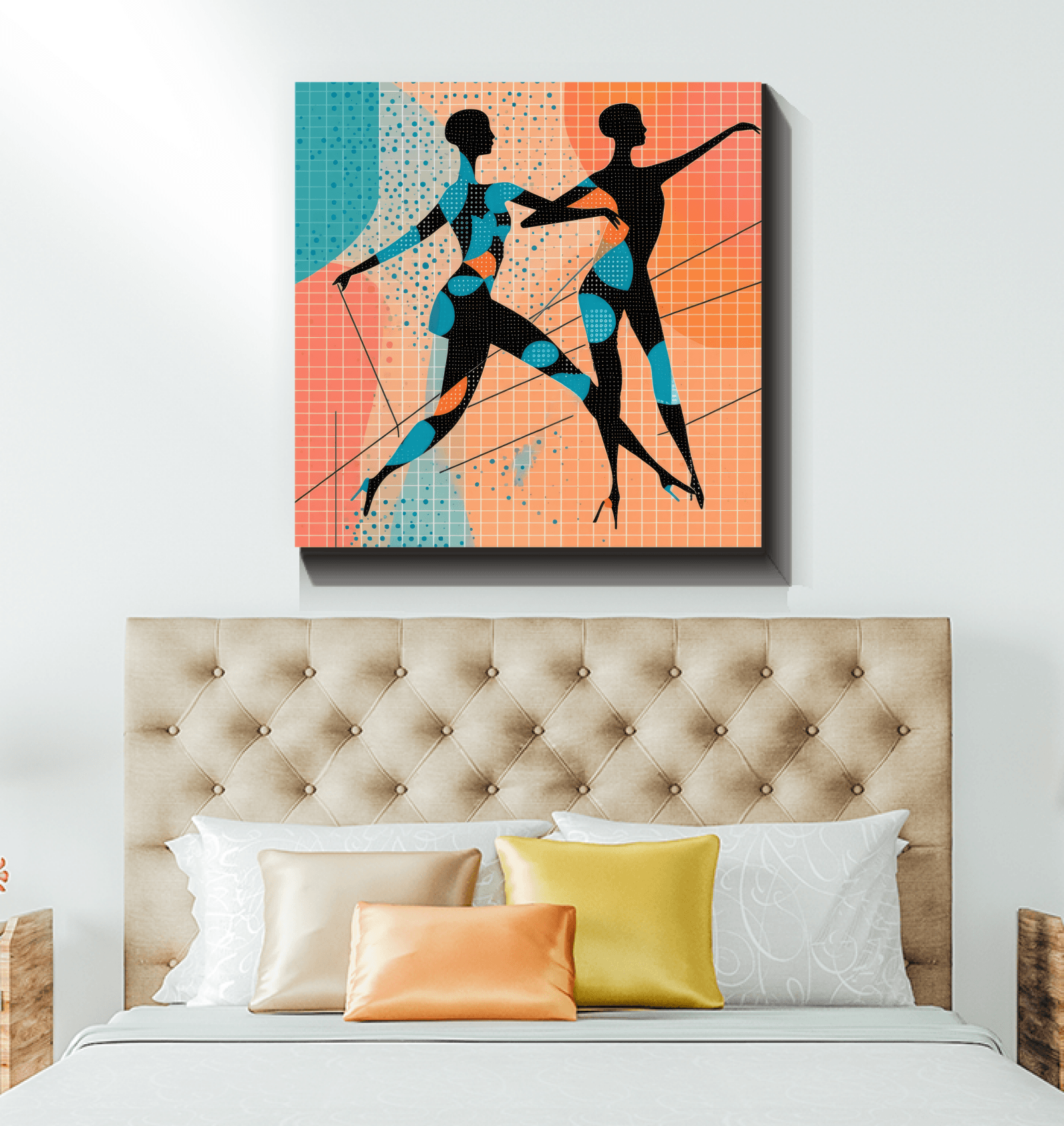 Unique ballet-inspired wrapped canvas for artistic decoration