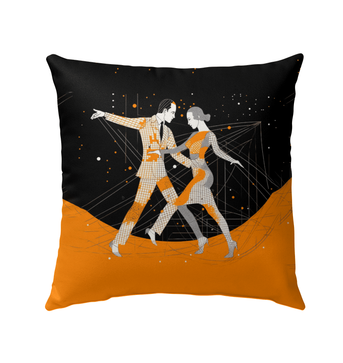 Expressive Feminine Graceful Motion Outdoor Pillow - Beyond T-shirts