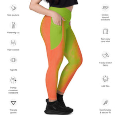 Exquisite Feminine Dance Posture Crossover Leggings With Pockets - Beyond T-shirts