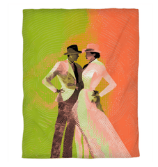 Elegant duvet cover featuring a feminine dance posture design.