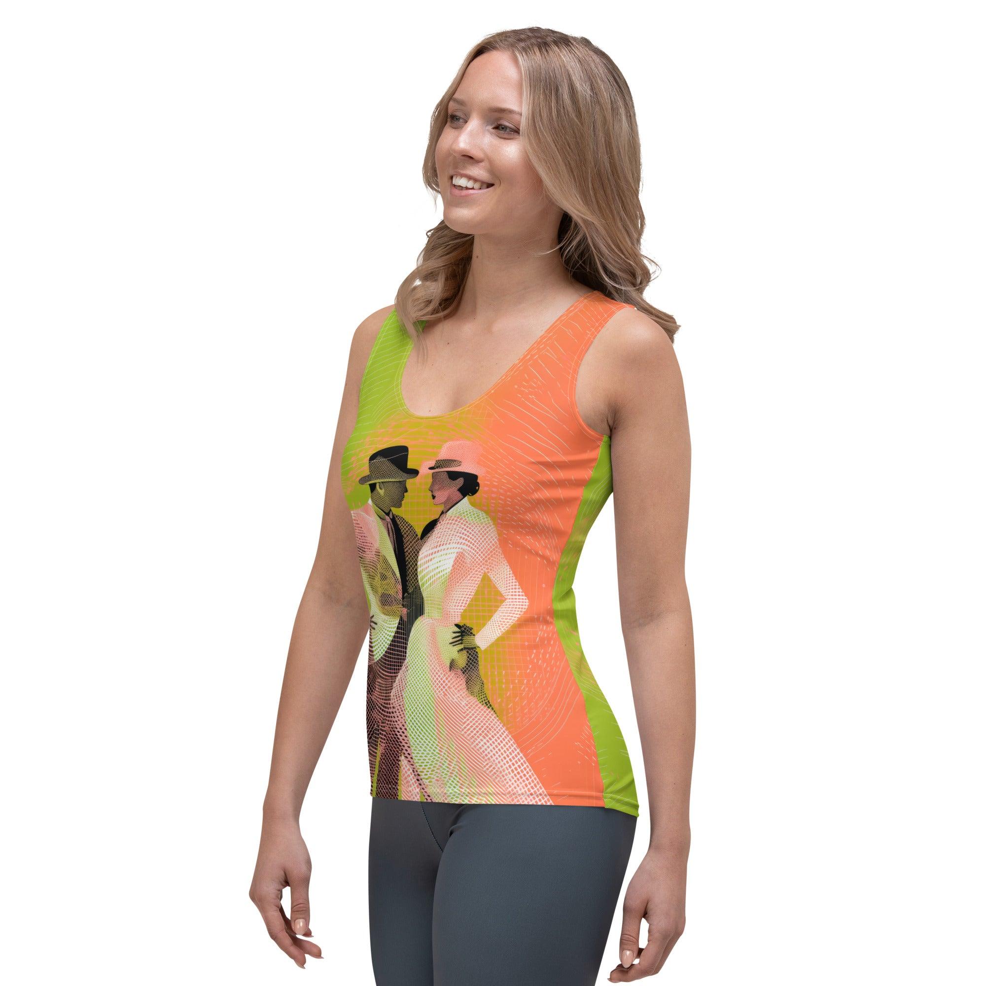 Exquisite Feminine Dance Posture Sublimation Cut & Sew Tank Top - Beyond T-shirts