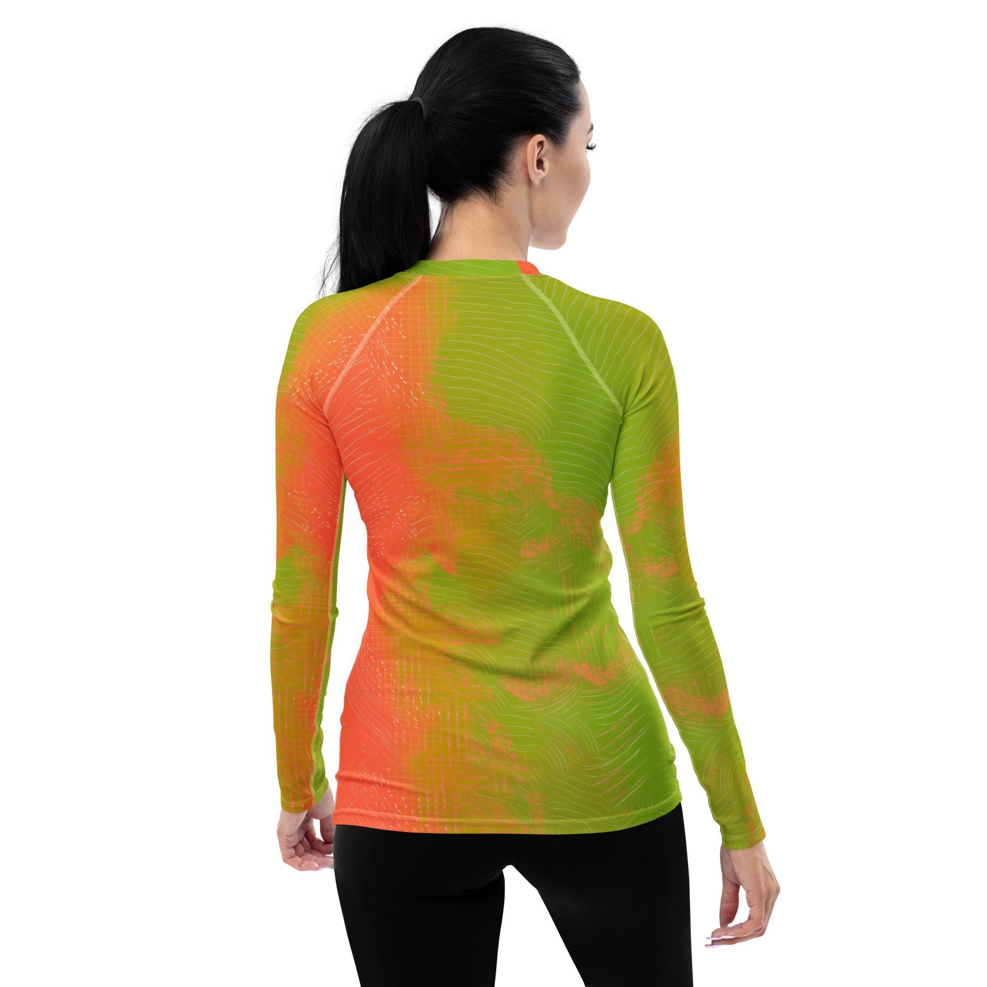 Exquisite Feminine Dance Posture Women's Rash Guard - Beyond T-shirts