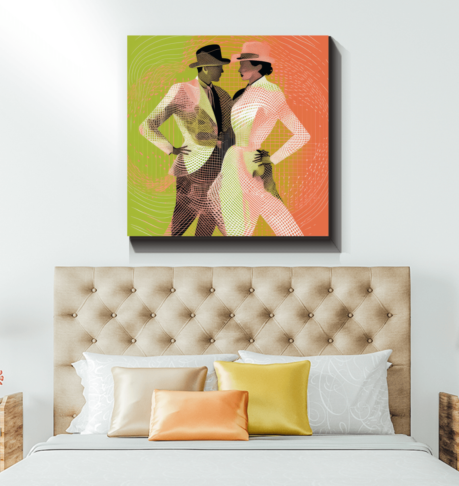 Exquisite Feminine Dance Posture Wrapped Canvas - Beyond T-shirts