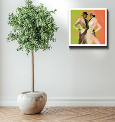 Exquisite Feminine Dance Posture Wrapped Canvas - Beyond T-shirts