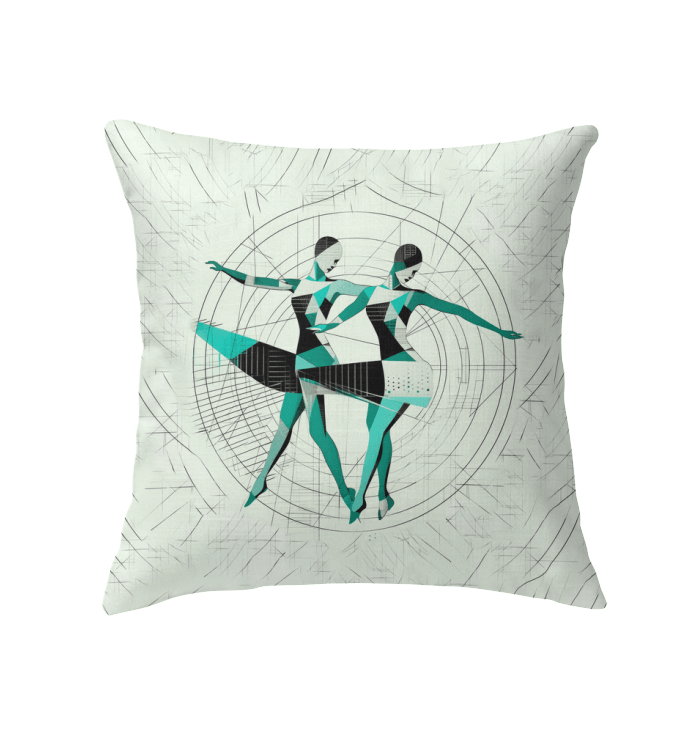 Elegant dance-themed indoor pillow for home decor