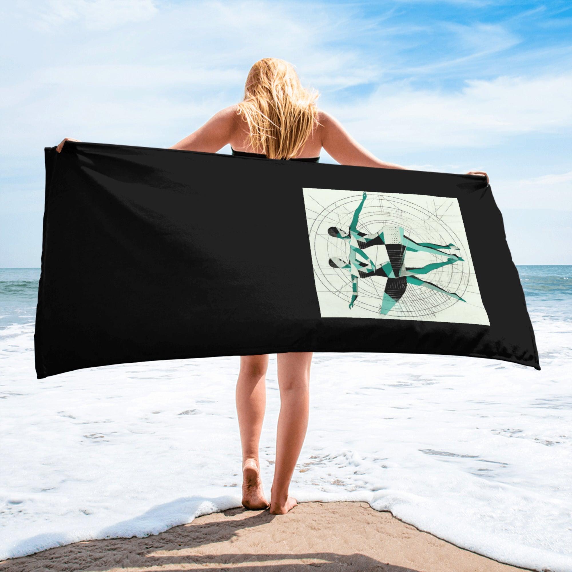 Elegant dance expression towel for women in action